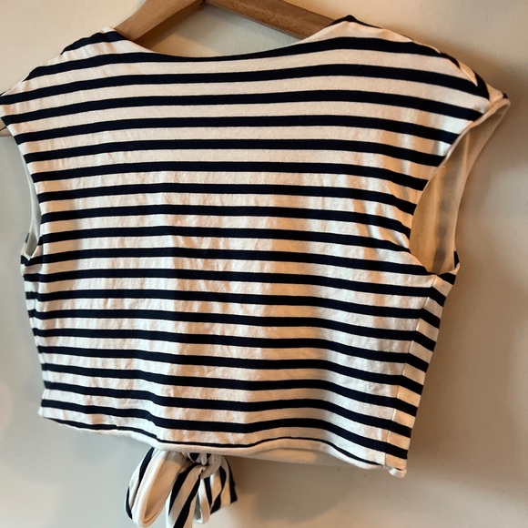 Melow par Melissa Bolduc Striped Front Tie Top XS - Picture 4 of 8
